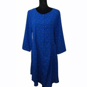BB Dakota Blue Button Down Dress Plus Size 1X